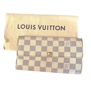 Louis Vuitton Damier Azure Sarah Wallet with Certificate of Authenticity